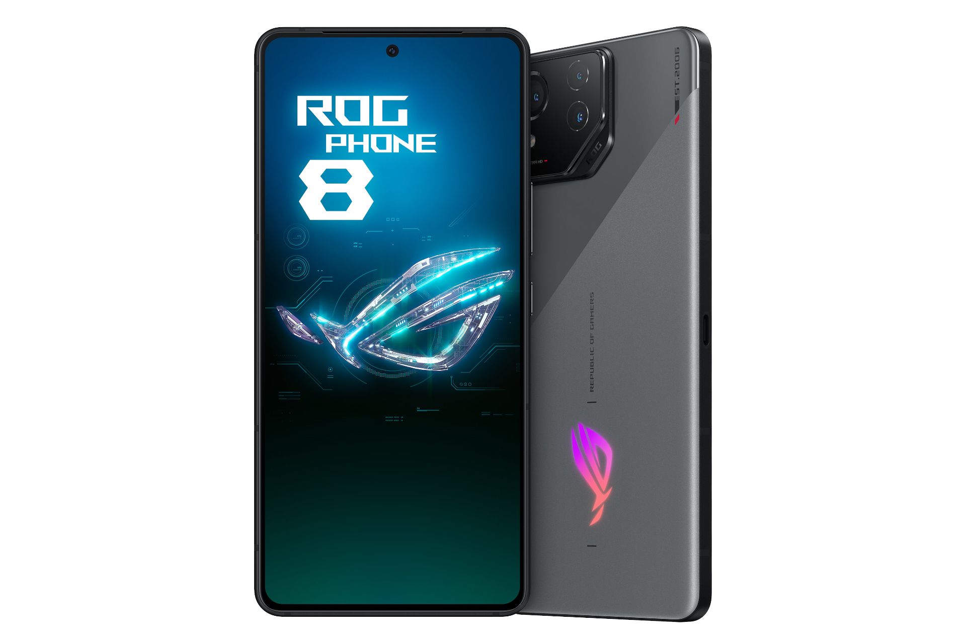 پنل جلو و صفحه نمایش گوشی موبایل ROG فون 8 ایسوس خاکستری / ASUS ROG Phone 8