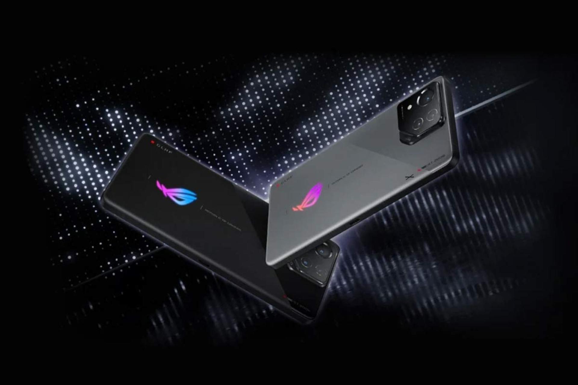 گوشی ROG فون 8 پرو ایسوس رنگ مشکی و خاکستری