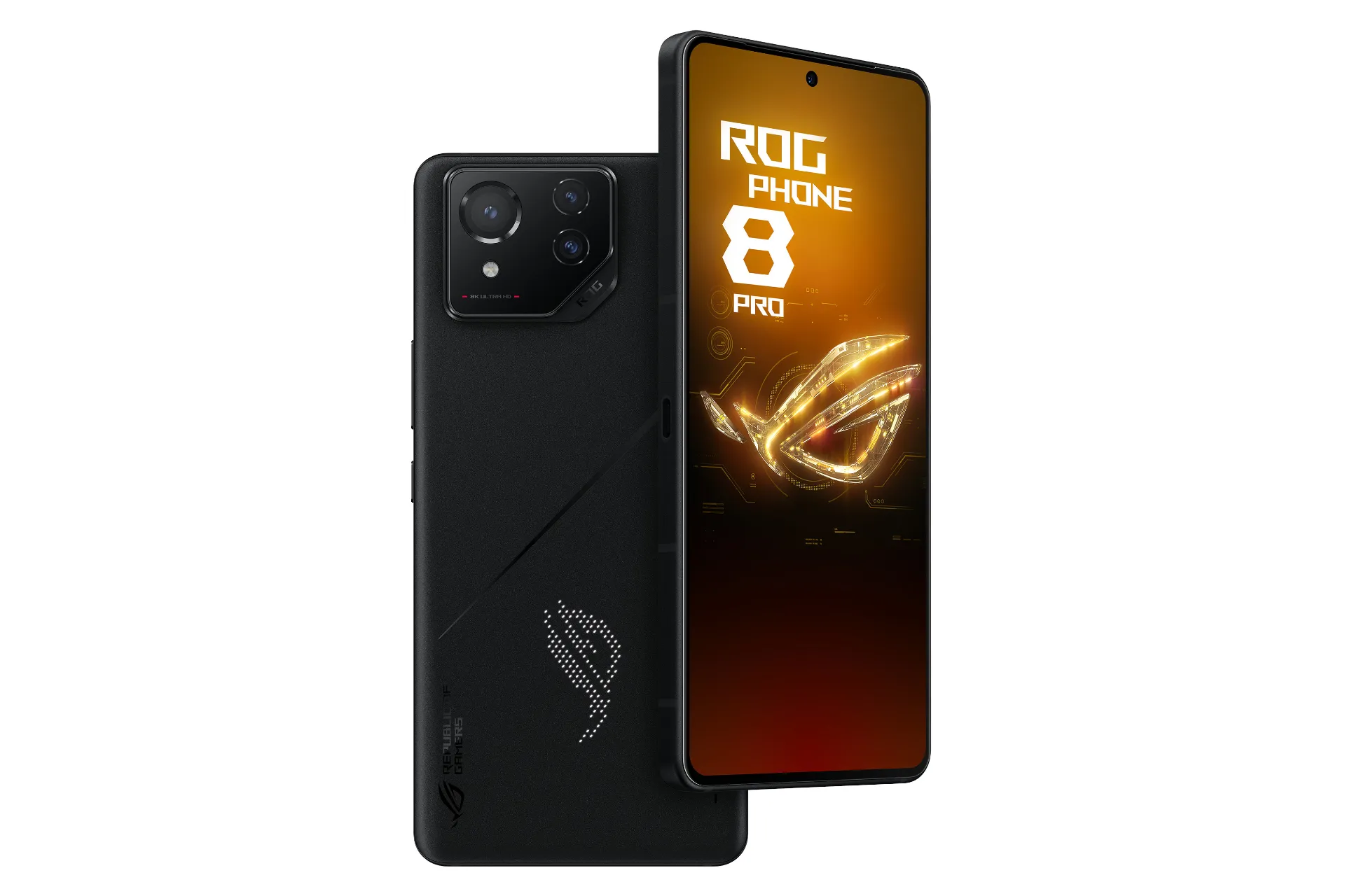 پنل پشت و چینش دوربین گوشی موبایل ROG فون 8 پرو ایسوس مشکی / ASUS ROG Phone 8 Pro