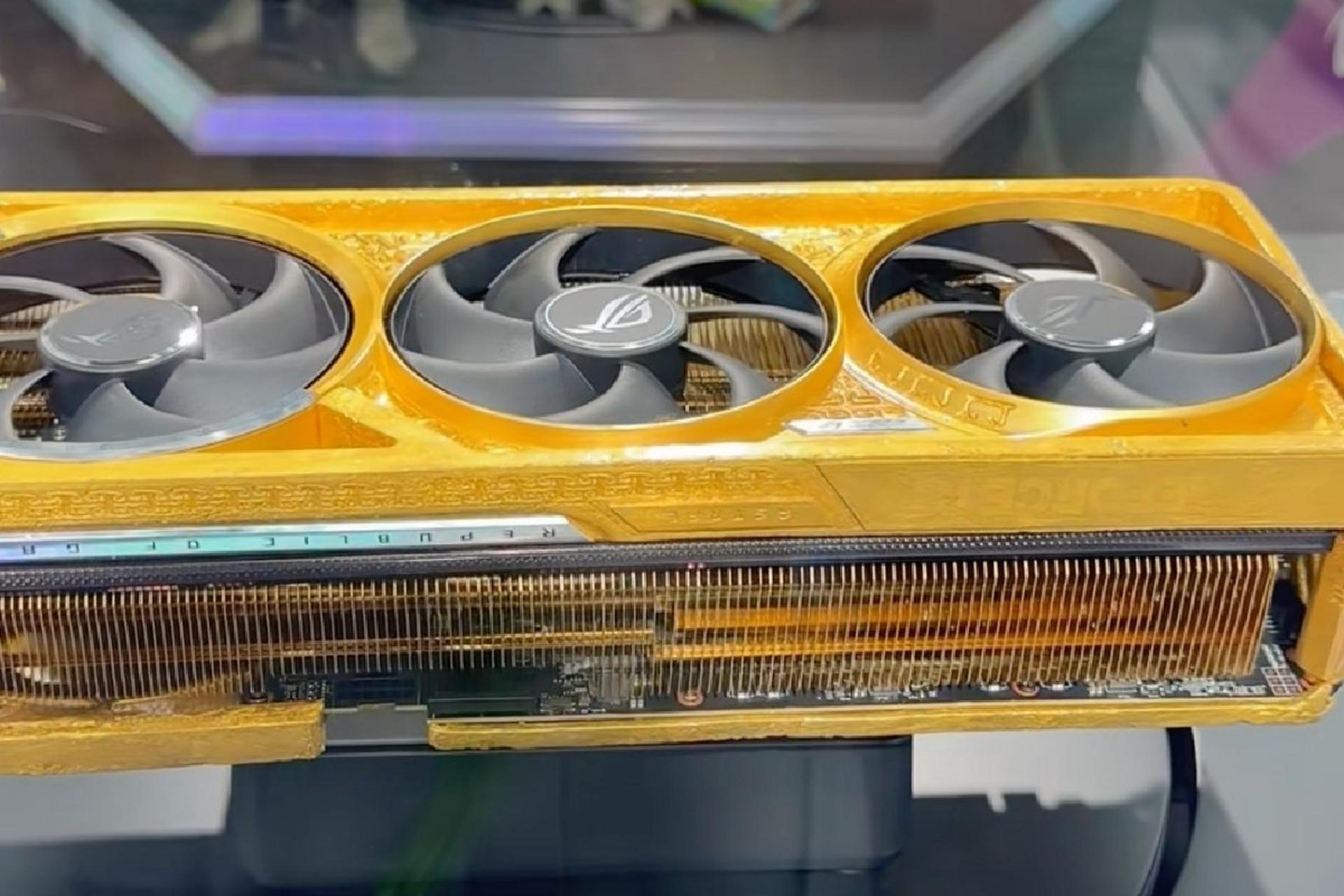 کارت گرافیک RTX 5090 ایسوس از جنس طلا