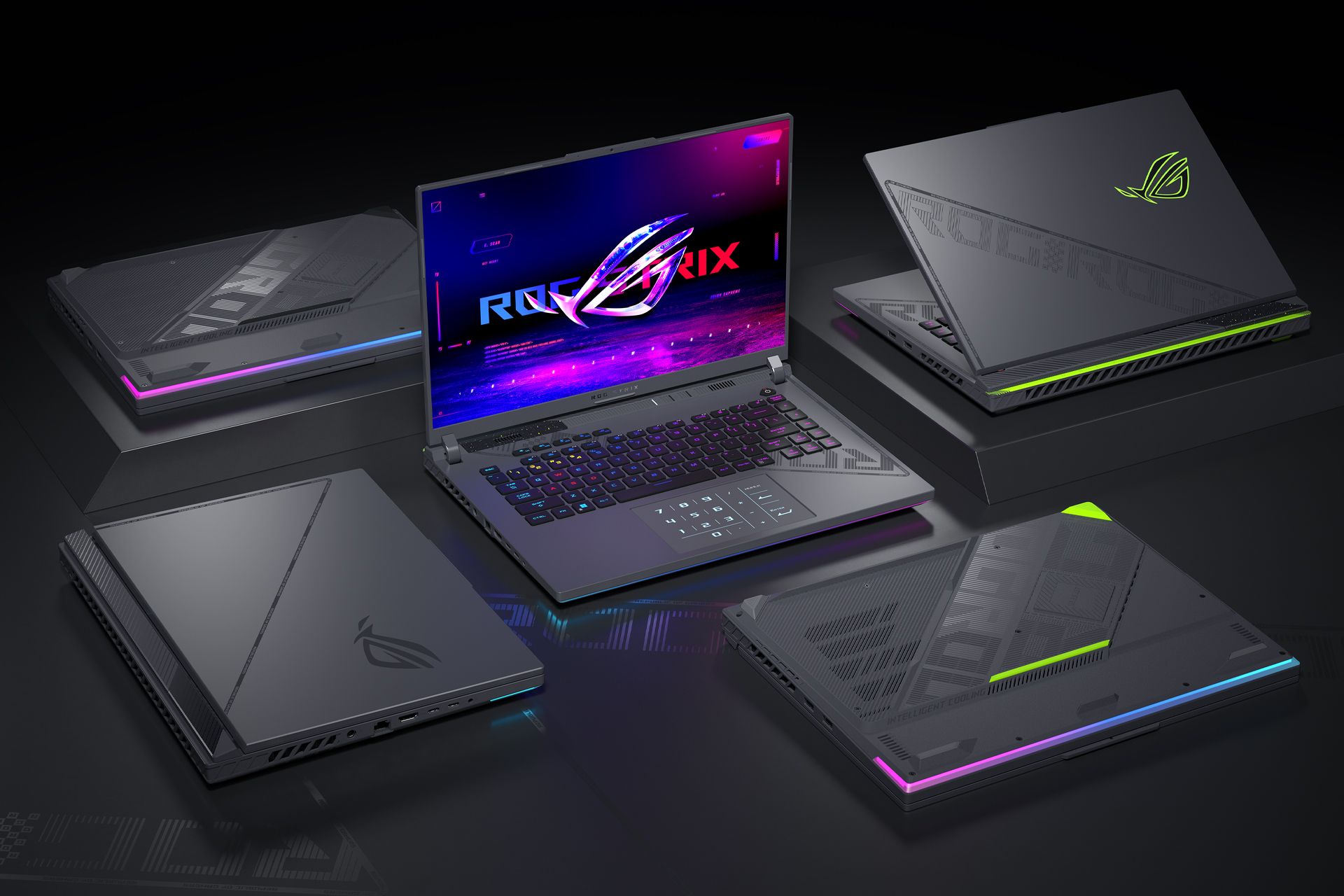 لپ تاپ های سری Asus ROG Strix 2023 از نمای مختلف
