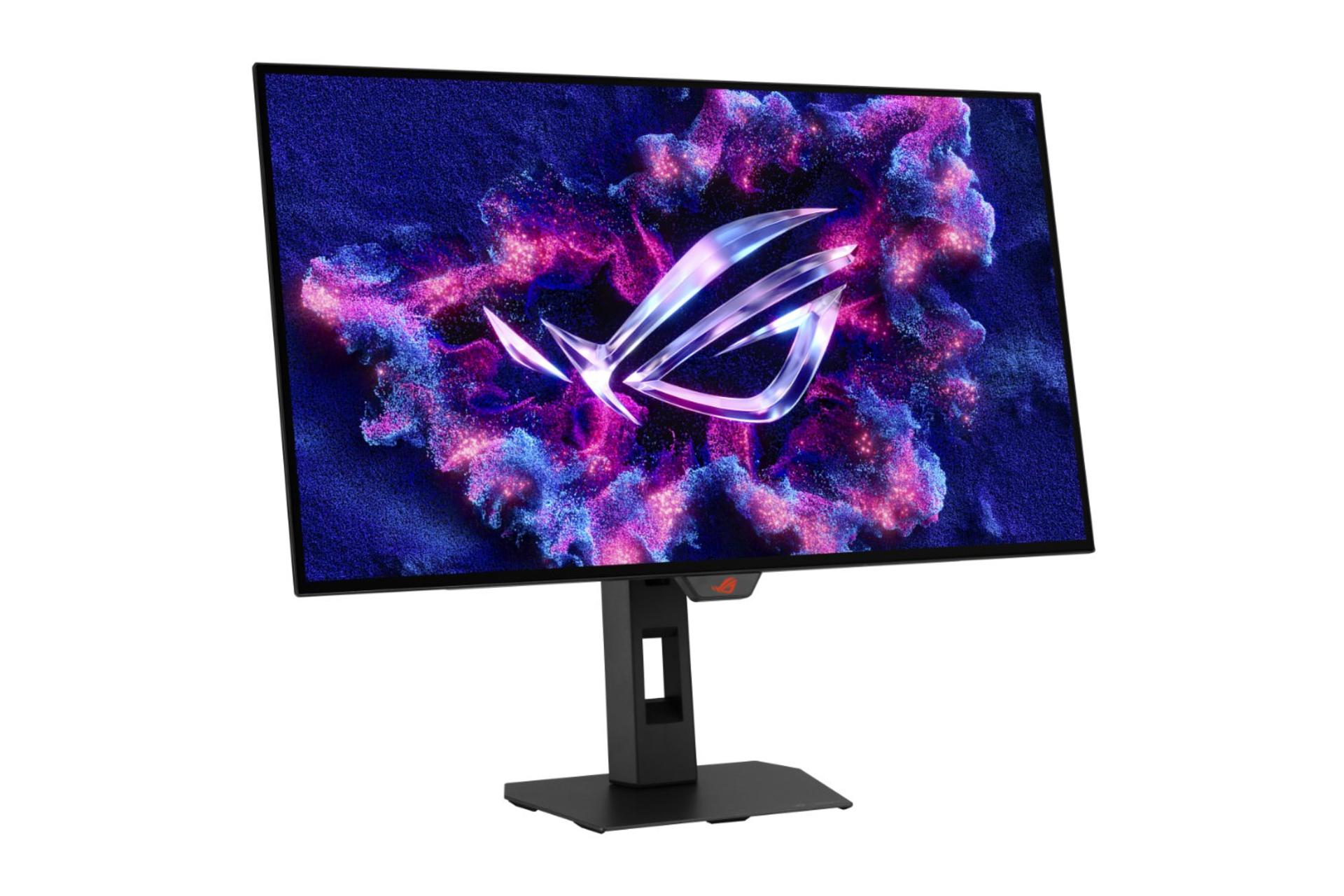 مانیتور ایسوس ASUS ROG Strix OLED XG27AQDMGR نمای جلو و چپ