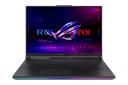 نمای روبه‌روی لپ تاپ ROG Strix SCAR 18 G834 ایسوس با نمایشگر روشن و نمایش نورپردازی