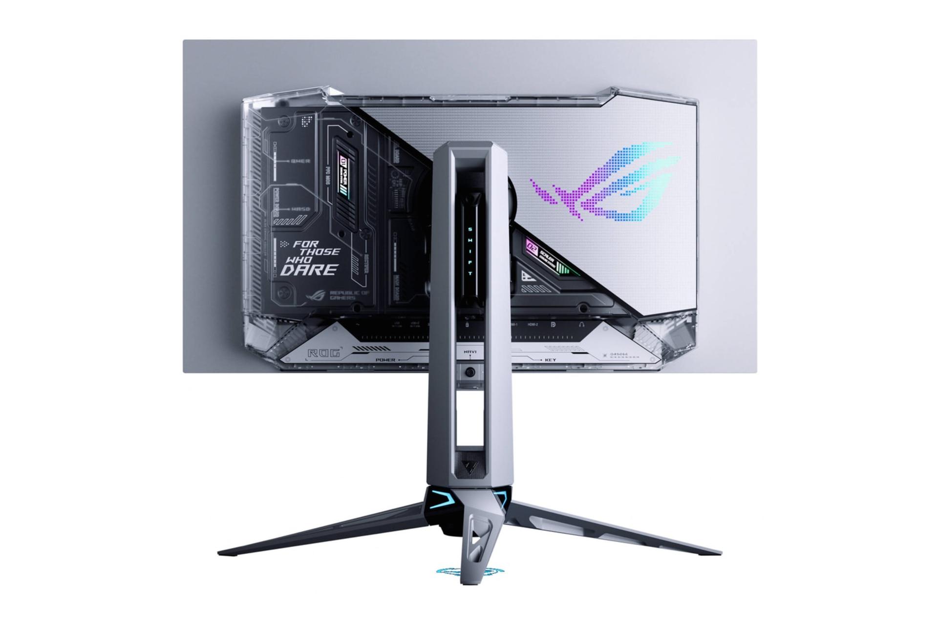 مانیتور ایسوس ASUS ROG Swift OLED PG27AQWP-W نمای پشت