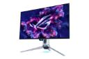 مانیتور ایسوس ASUS ROG Swift OLED PG27AQWP-W نمای جلو و راست