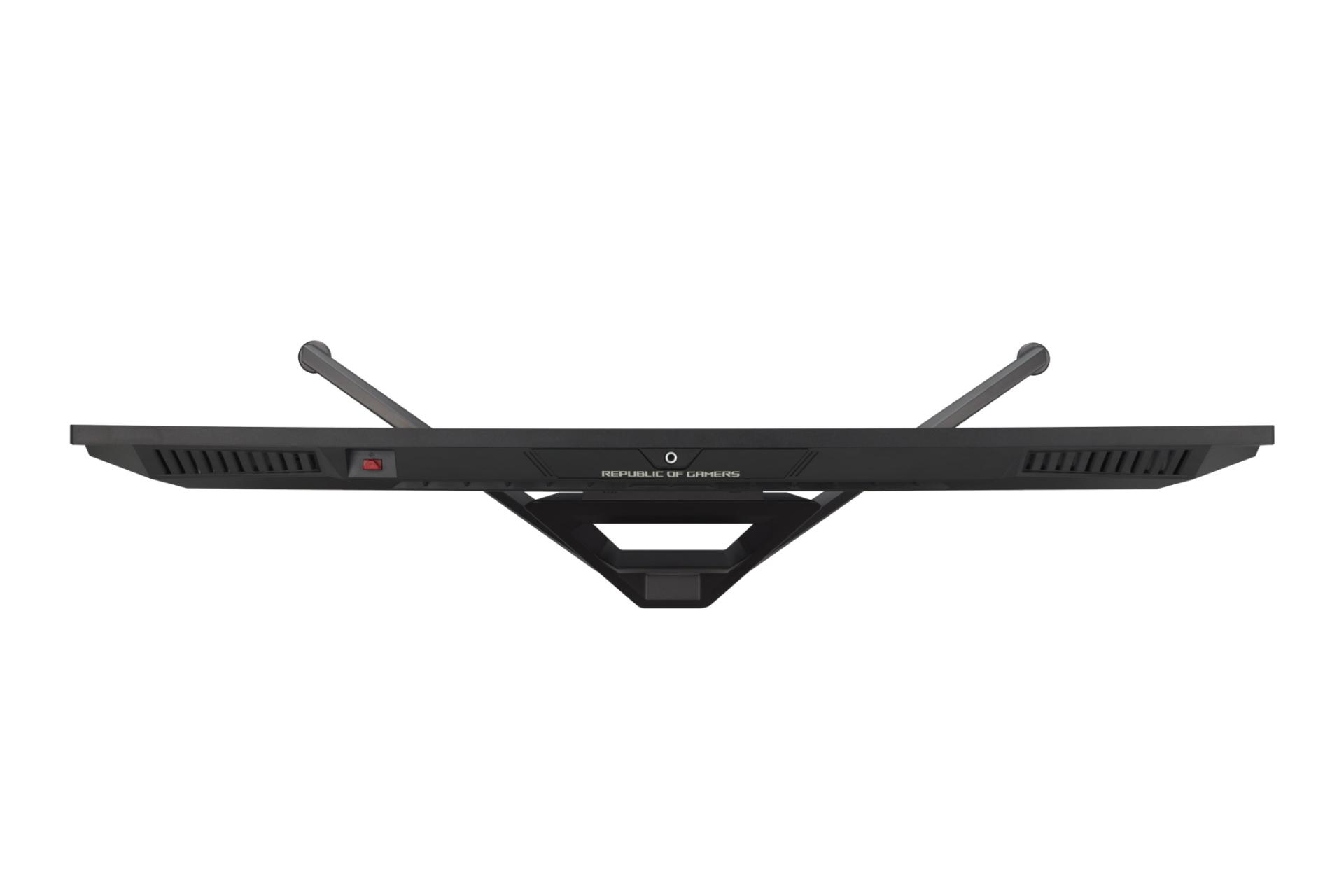 نمای بالا و پایه های مانیتور ایسوس 38 اینچ مدل ROG Swift PG38UQ