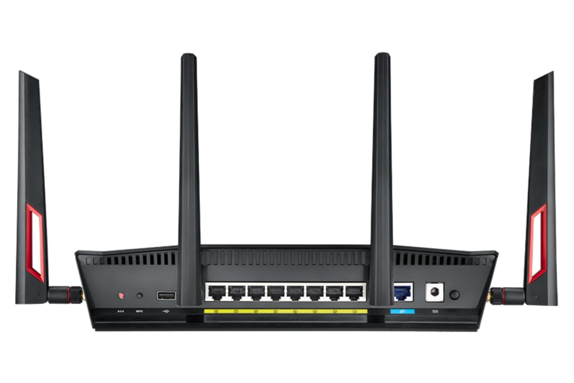پشت روتر ایسوس ASUS RT-AC88U