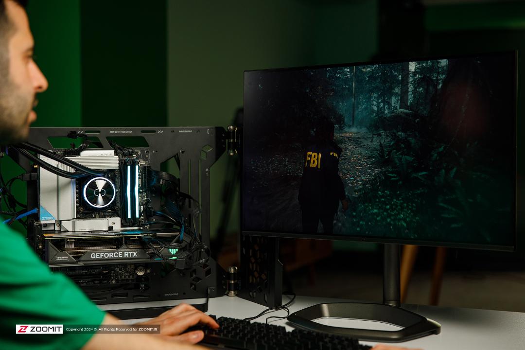 بازی کردن روی سیستم مجهز به کارت گرافیک ASUS TUF RTX 4070 Ti Super OC