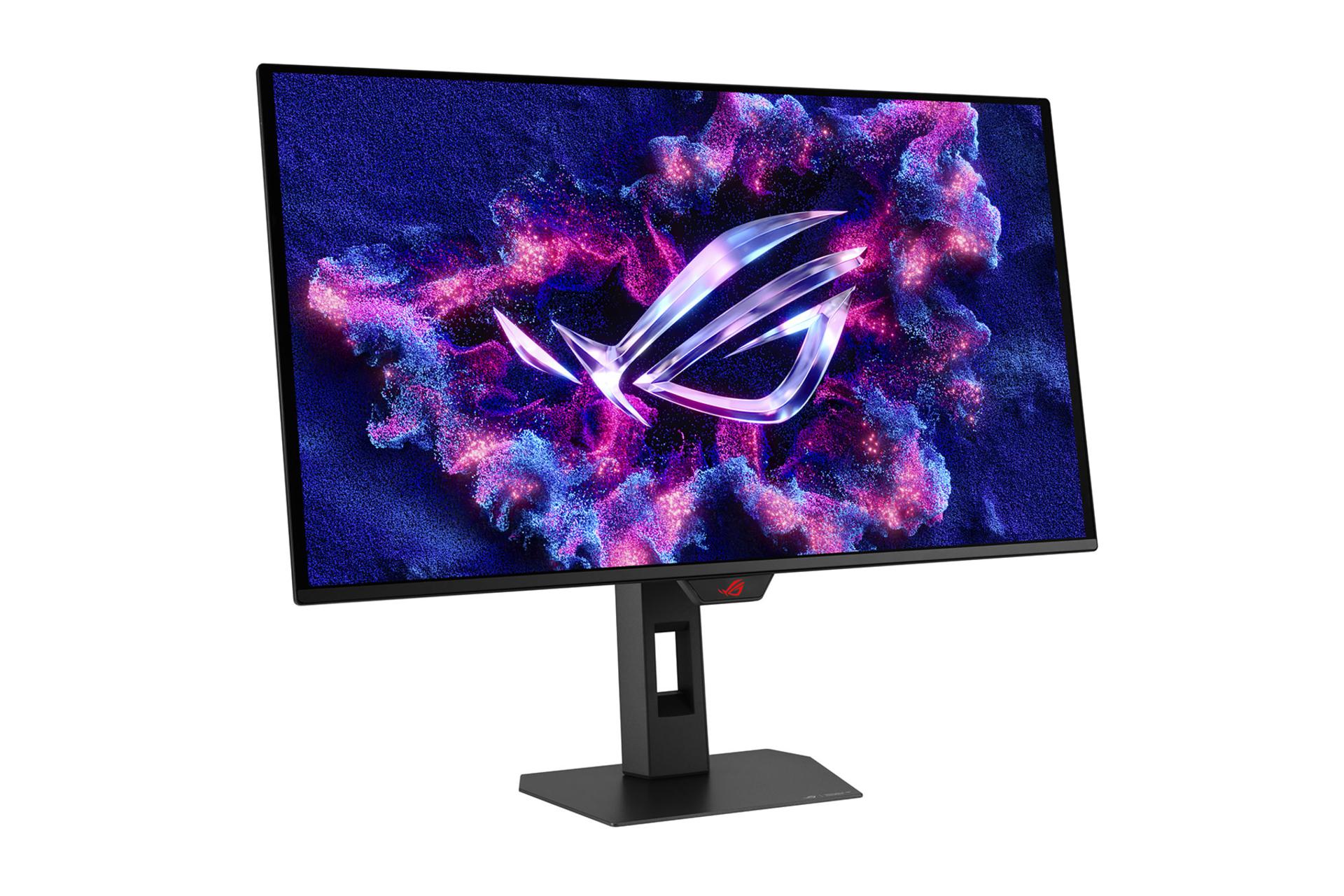 مانیتور ایسوس ASUS Strix OLED XG27ACDMS نمای جلو و چپ