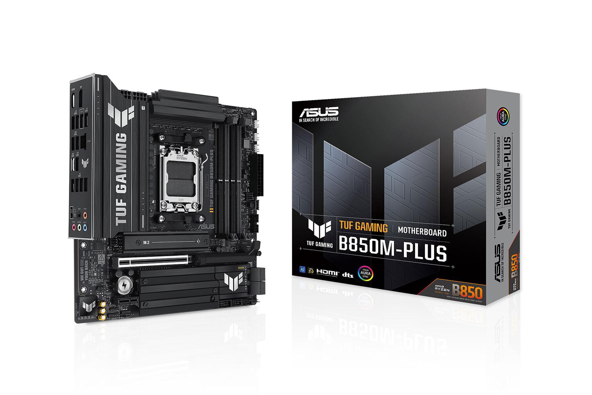 جعبه مادربرد ایسوس TUF GAMING B850M-PLUS