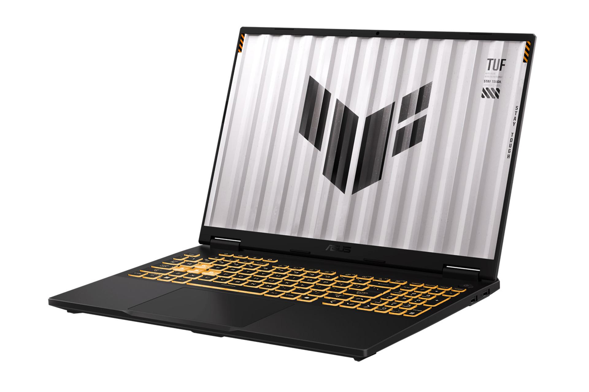 لپ تاپ ایسوس ASUS TUF Gaming F16 2026 FX608نمای جلو و راست