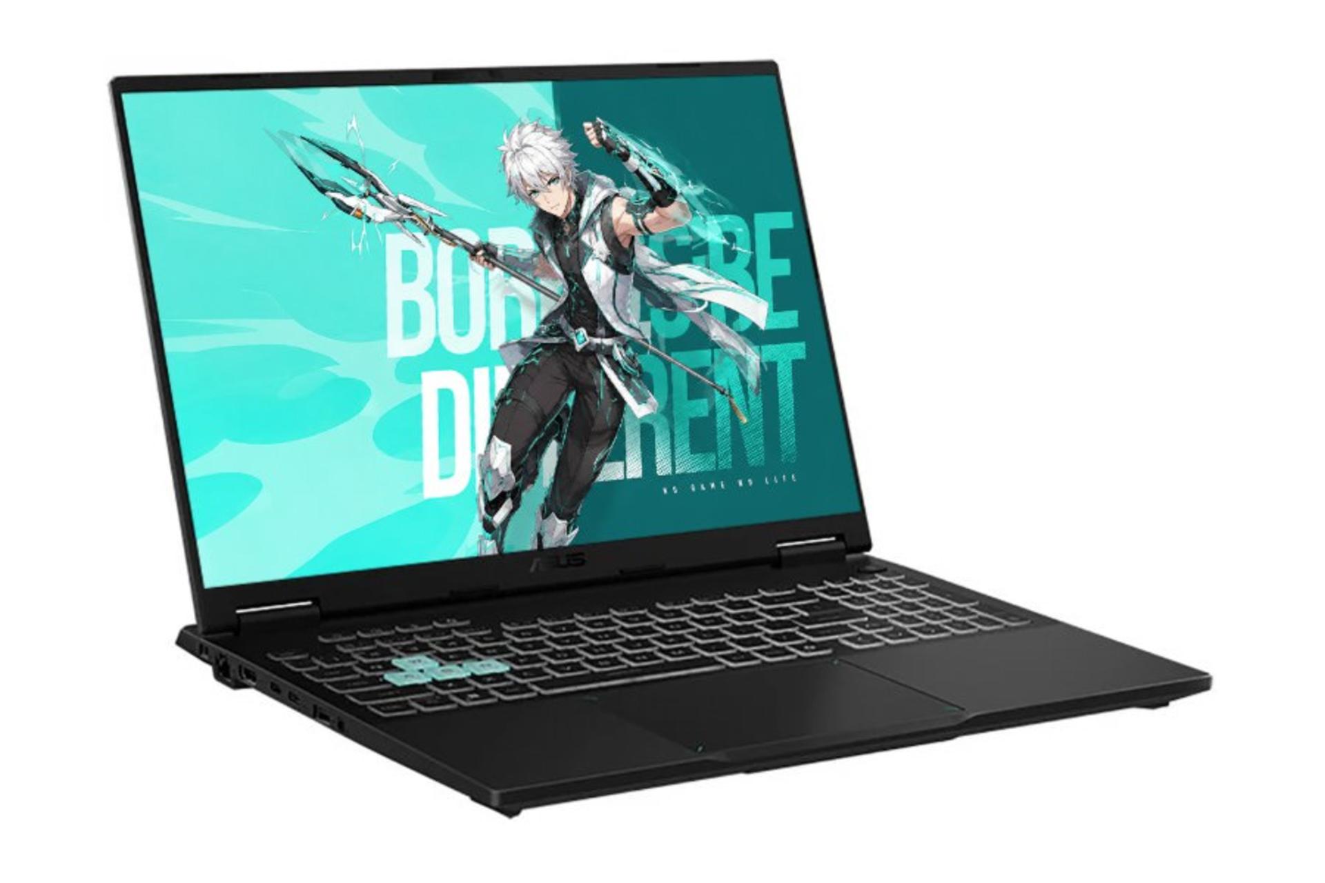 لپ تاپ ایسوس ASUS TUF Gaming Tianxuan F16 FX608LM275 نمای جلو و چپ