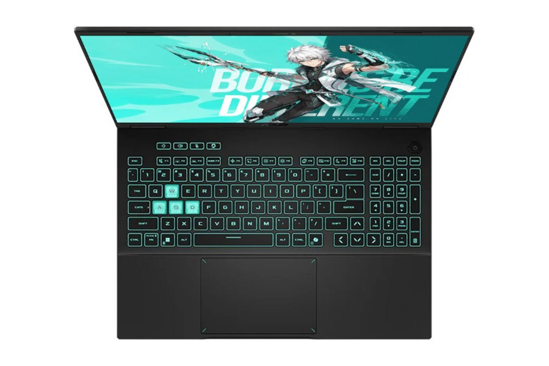 لپ تاپ ایسوس ASUS TUF Gaming Tianxuan F16 FX608LM275 نمای بالا و کیبورد