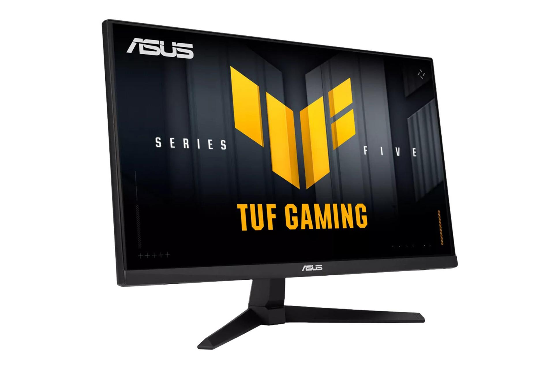 مانیتور ایسوس ASUS TUF Gaming VG249Q5A نمای جلو و چپ