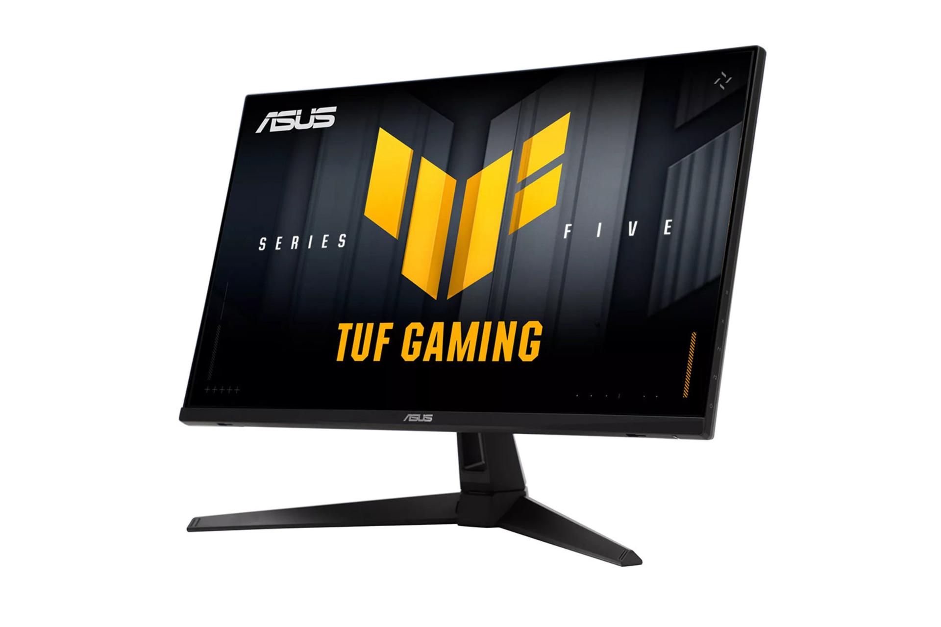 مانیتور ایسوس ASUS TUF Gaming VG27AQ5A نمای جلو و راست