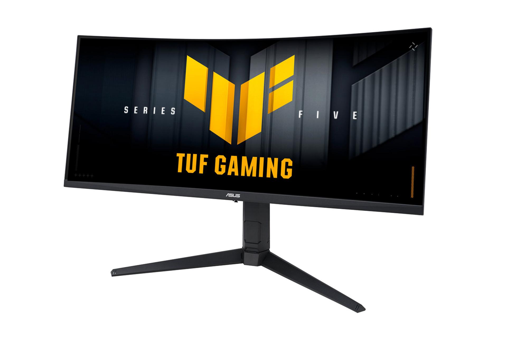 مانیتور ایسوس ASUS TUF Gaming VG34WQML5A نمای جلو و راست