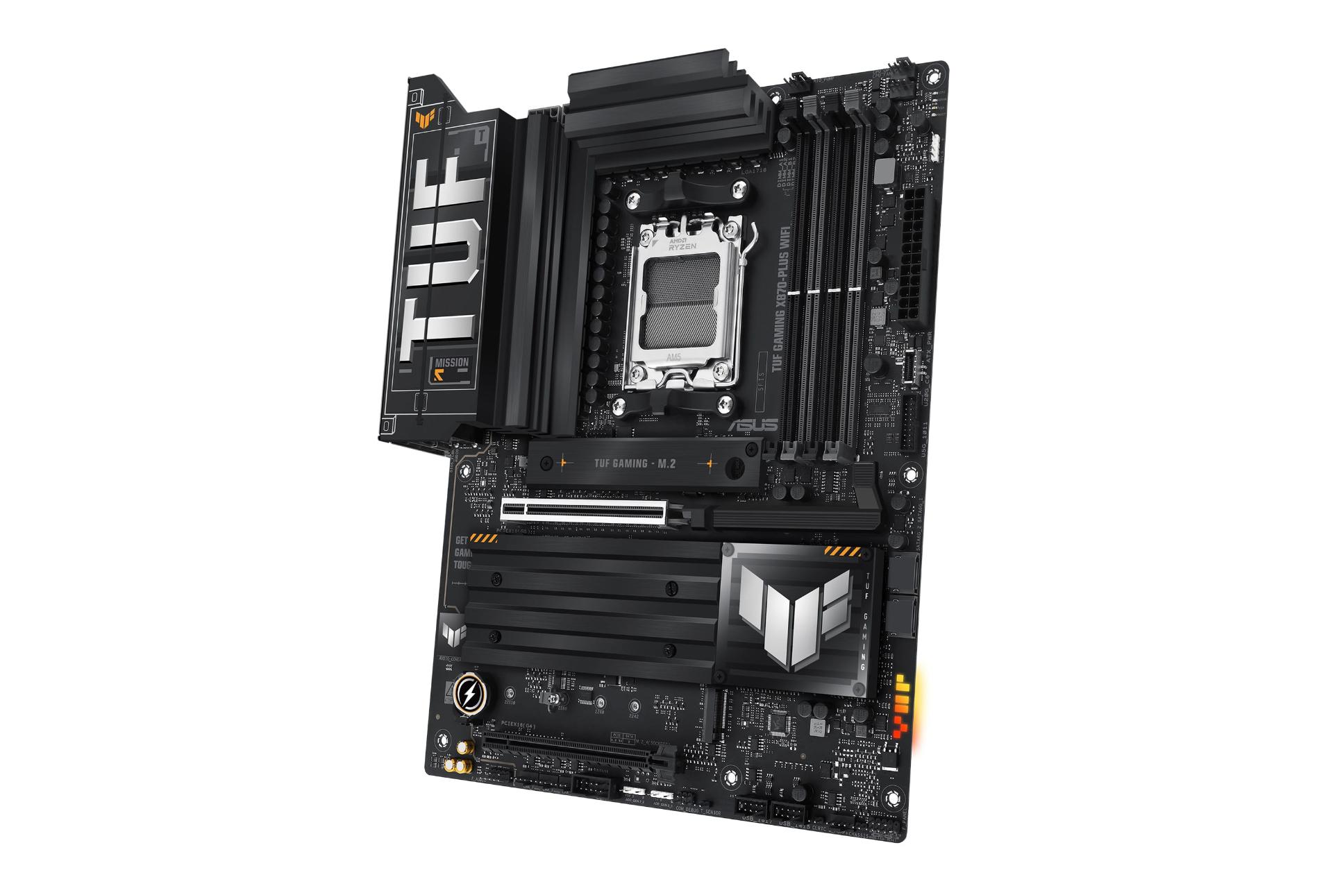نمای کناری مادربرد ایسوس ASUS TUF GAMING X870-PLUS WIFI