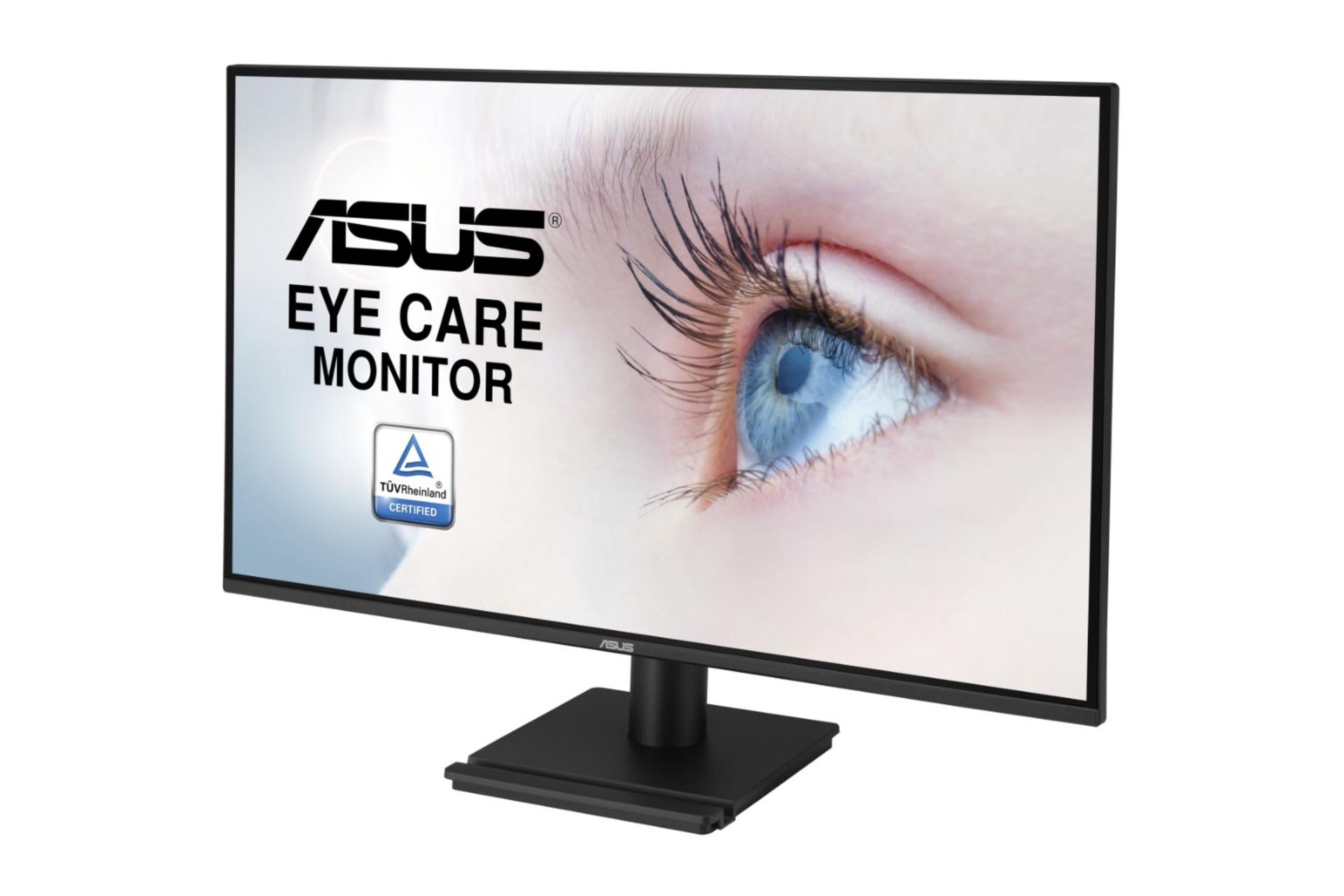 مانیتور ایسوس ASUS VA27AQ نمای جلو و راست
