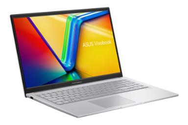 نمای نیمرخ لپ تاپ Vivobook 15 F1504VAP ایسوس با نمایش پنل جلو و درگاه های لبه سمت چپ