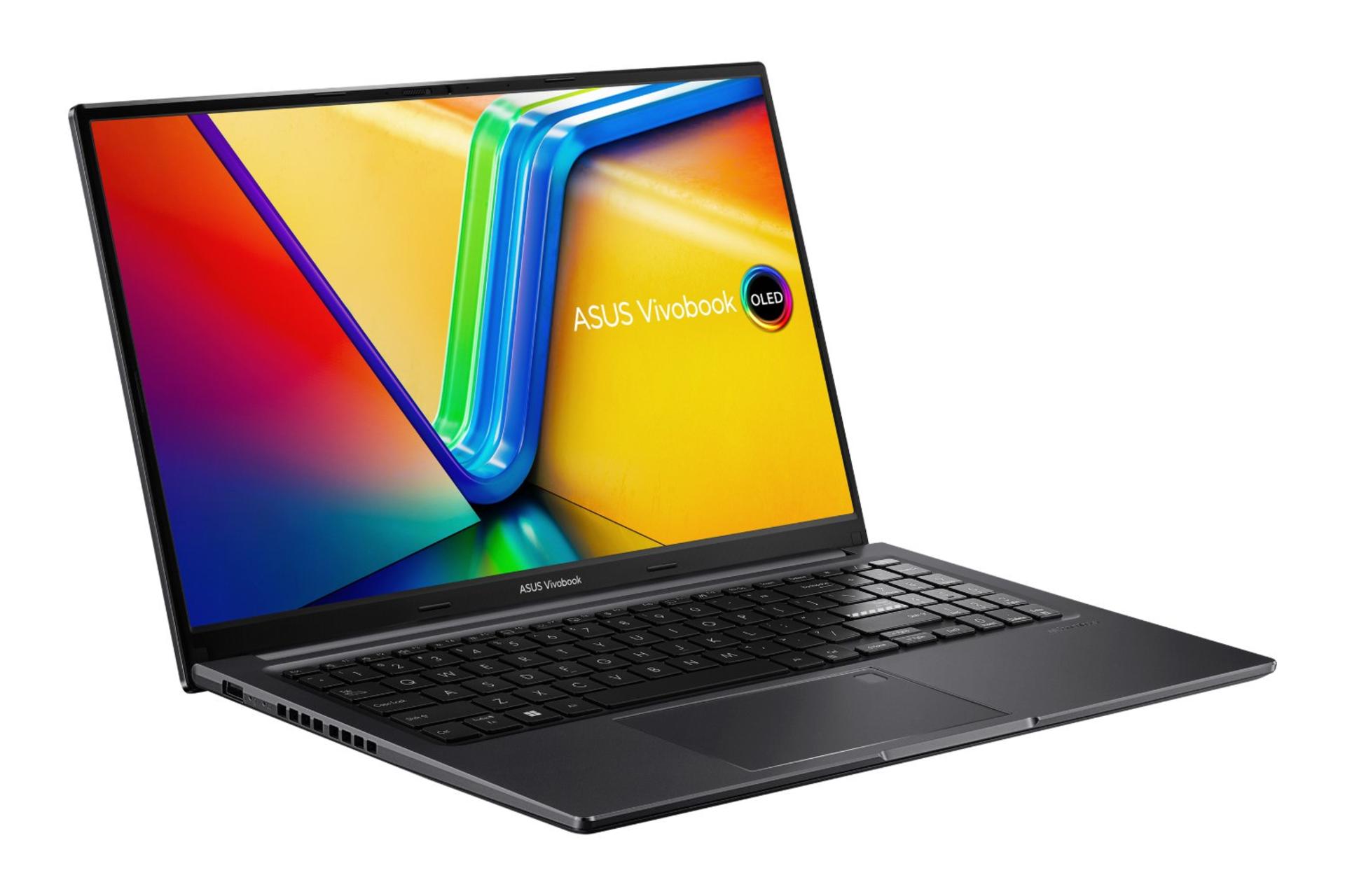 لپ تاپ ایسوس ASUS Vivobook 15 OLED X1505 نمای جلو و چپ