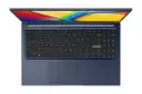 لپ تاپ ایسوس ASUS VivoBook 15 R1504VA نمای بالا و کیبورد رنگ آبی