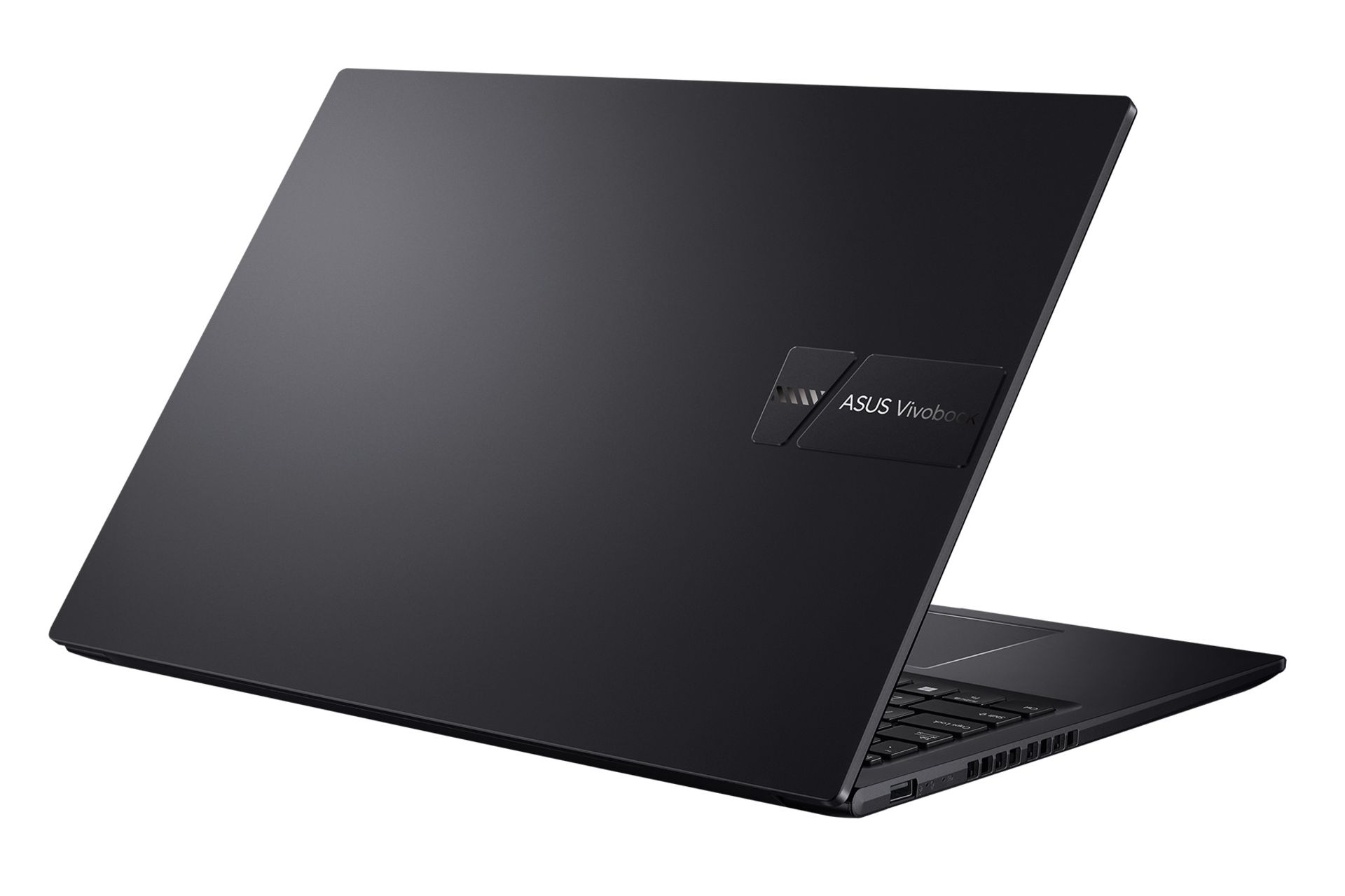 لپ تاپ ایسوس ASUS Vivobook 16 M1605YA نمای پشت و درگاه های چپ رنگ مشکی