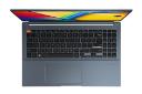 لپ تاپ ایسوس ASUS Vivobook Pro 15 OLED K6502VV رنگ آبی نمای بالا و کیبورد
