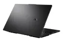 نمای نیمرخ پنل پشت لپ تاپ Vivobook Pro 15 OLED Q533MJ ایسوس با نمایش لوگوی پنل پشت و درگاه های لبه سمت چپ