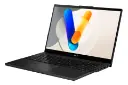نمای نیمرخ لپ تاپ Vivobook Pro 15 OLED Q533MJ ایسوس با نمایش پنل جلو و درگاه های لبه سمت راست