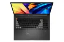 نمای بالای لپ تاپ VivoBook Pro 16X OLED N7600ZE ایسوس و نمایش کیبورد و ترک‌پد
