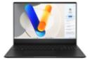 نمای رو به روی لپ تاپ Vivobook S 15 OLED S5506MA ایسوس / ASUS Vivobook S 15 OLED S5506MA با نمایشگر روشن و نمایش کیبورد و لبه جلو رنگ مشکی
