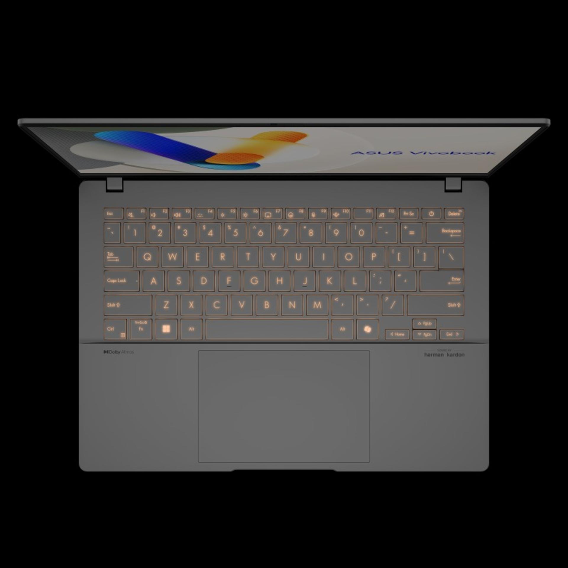 لپ‌تاپ ایسوس Vivobook Series S  نمای بالا کیبورد