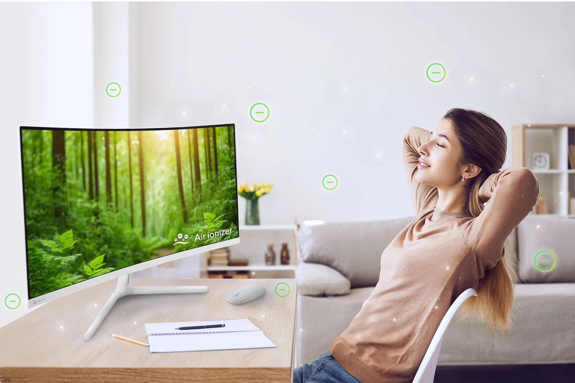 مانیتور ایسوس مدل VU279HFI با قابلیت تصفیه هوا