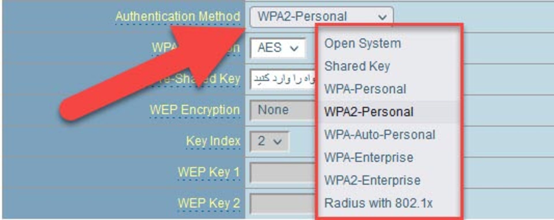 انواع پروتکل امنیتی مودم وایرلس