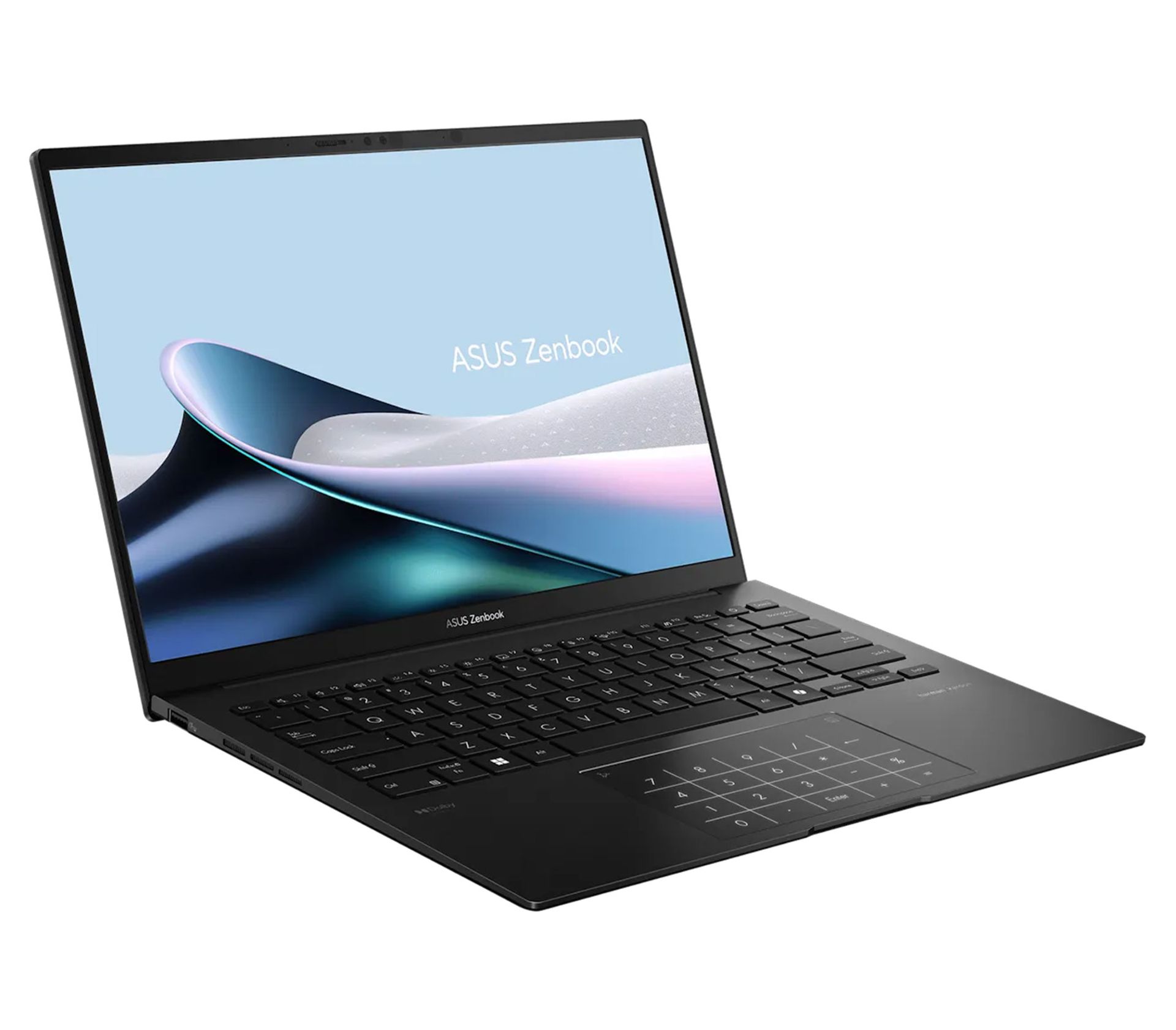 رندر رسمی لپ تاپ ایسوس Zenbook 14 OLED پس زمینه سفید