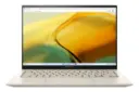 نمای روبه‌روی لپ تاپ Zenbook 14X OLED UX3404 ایسوس با صفحه نمایش روشن رنگ بژ