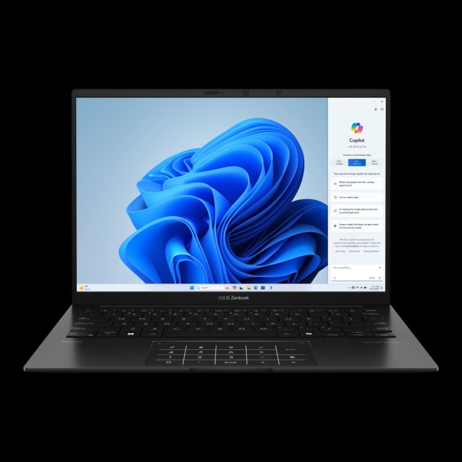 لپ‌تاپ ایسوس Zenbook 14 OLED UM3406 نمای جلو