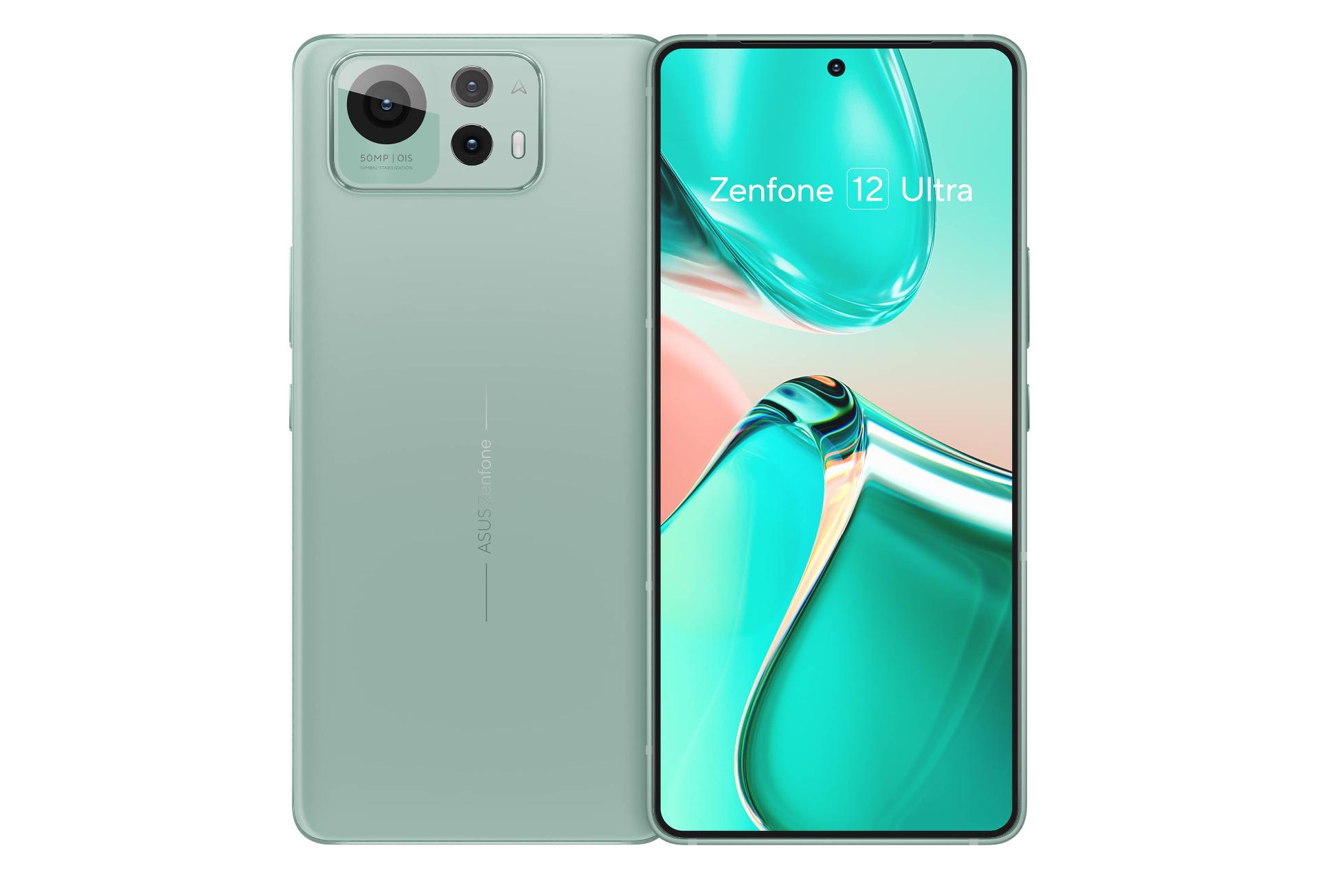 پنل جلو و پشت گوشی موبایل ذن فون 12 اولترا ایسوس سبز / ASUS Zenfone 12 Ultra