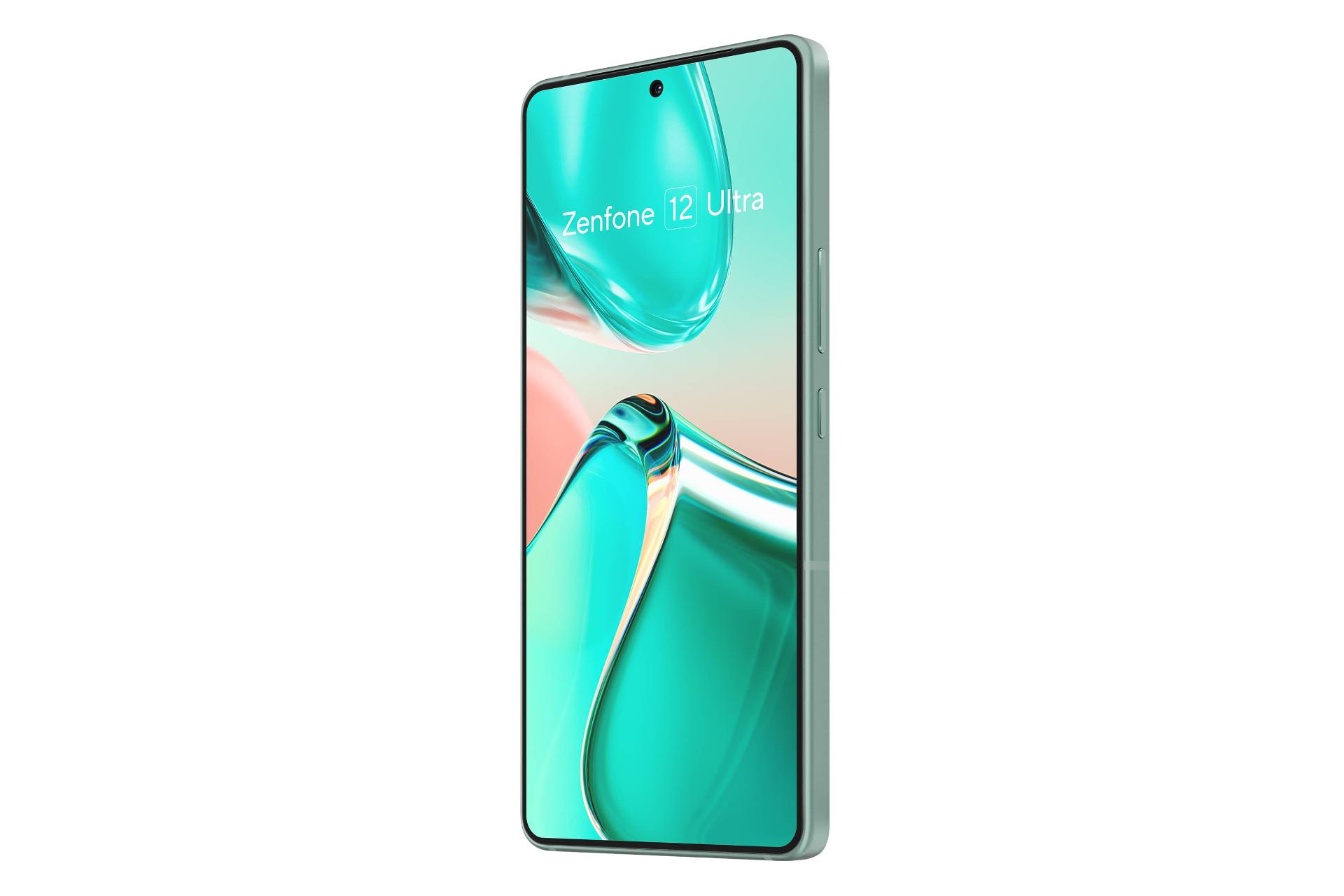 پنل جلو و صفحه نمایش گوشی موبایل ذن فون 12 اولترا ایسوس سبز / ASUS Zenfone 12 Ultra