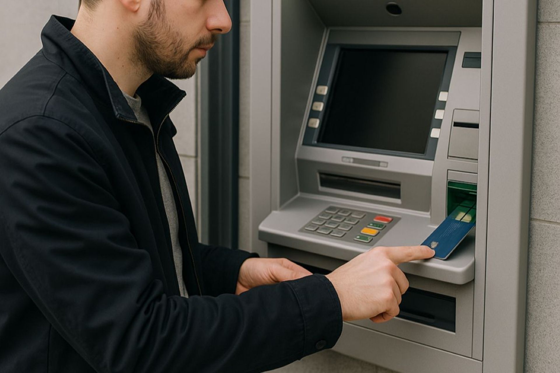 وارد کردن اطلاعات در دستگاه خودپرداز