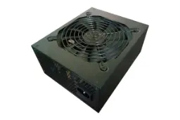 نمای نیمرخ پاور کامپیوتر ای تی ان جی ETH-2000W با توان 2000 وات با نمایش فن، درگاه و سوییچ برق