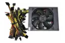 نمای پنل بالای پاور کامپیوتر ای تی ان جی ETH-2000W با توان 2000 وات با نمایش فن و کابل ها