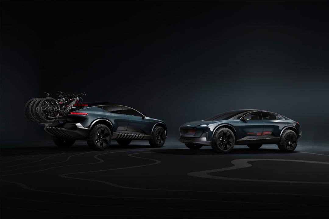 خودرو آئودی Audi Activesphere از نمای پشت و جلو