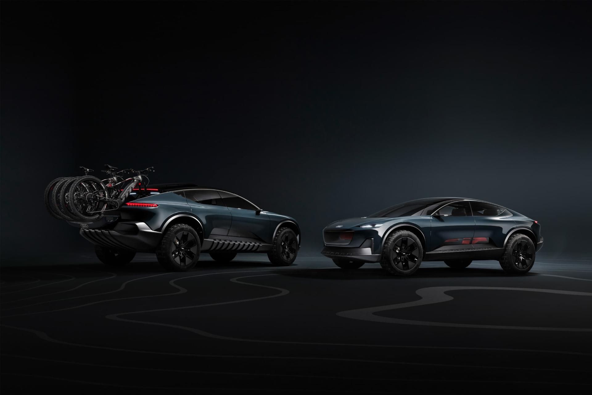 خودرو آئودی Audi Activesphere از نمای پشت و جلو