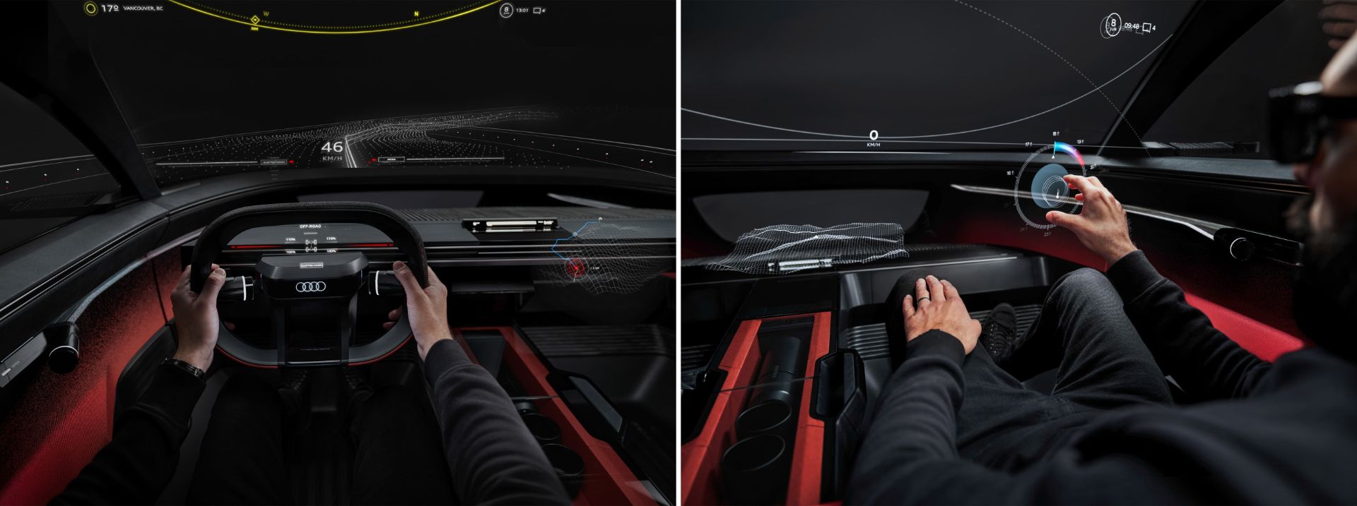 نمای داخلی خودرو آئودی Audi Activesphere