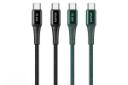 رنگ بندی کابل شارژ USB آوی Type-C به Type-C مدل CL-111T با طول 1 متر