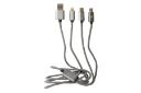 کابل شارژ USB آوی Type-A به Type-C+Micro-USB+Lightning مدل CL-970 3in1 با طول 1.2 متر