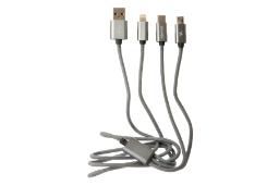 کابل شارژ USB آوی Type-A به Type-C+Micro-USB+Lightning مدل CL-970 3in1 با طول 1.2 متر