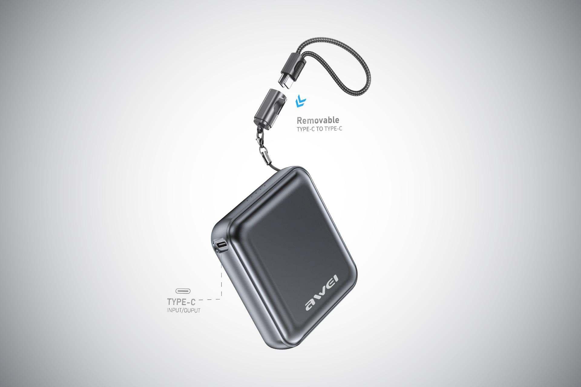 درگاه پاور بانک آوی Awei PA-5 10000mAh