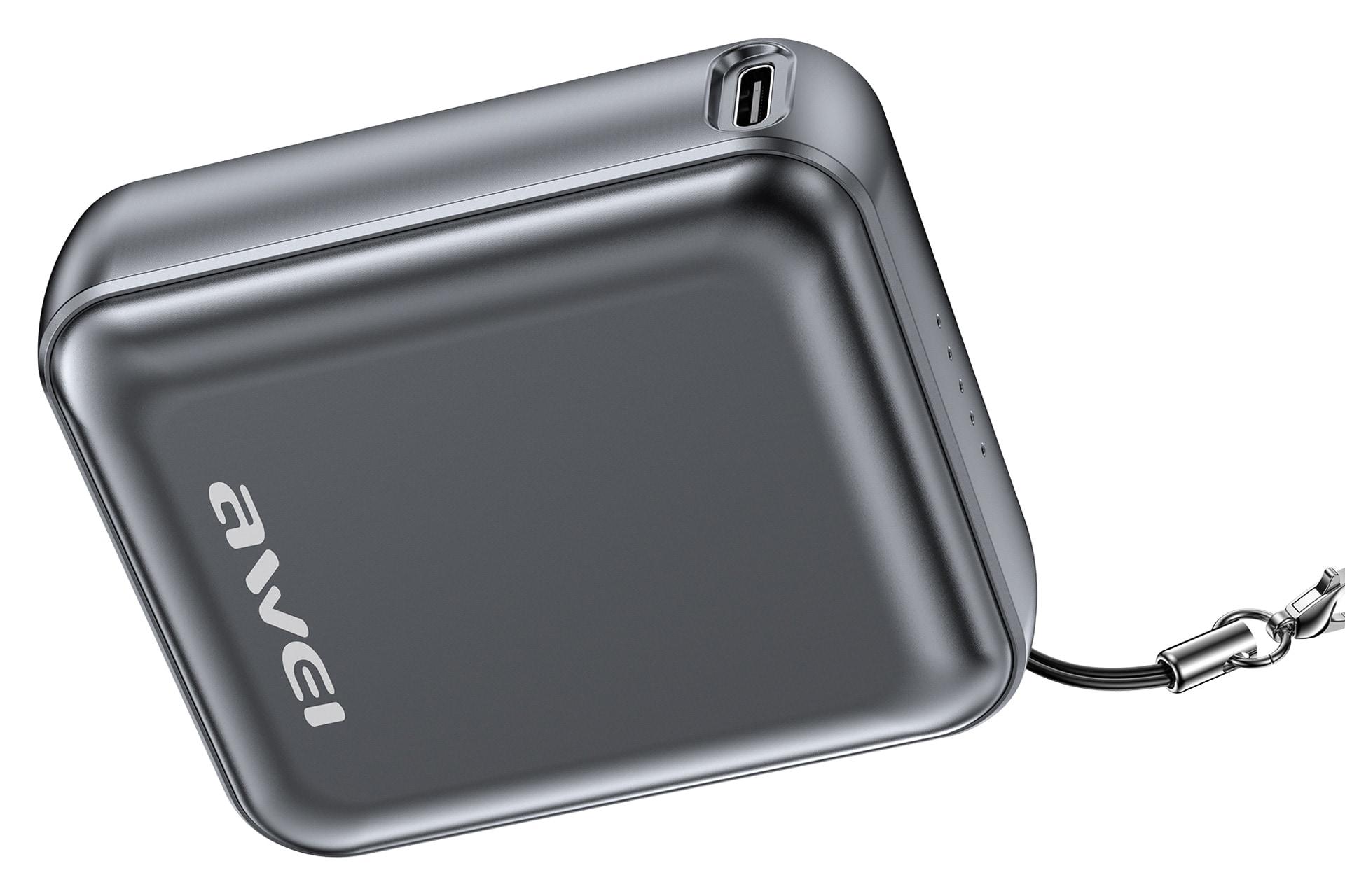 پاور بانک آوی Awei PA-5 10000mAh از نمای کناری